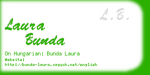 laura bunda business card